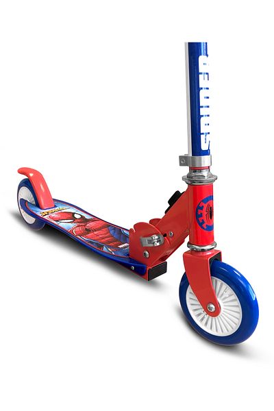 SPIDERMAN Foldable scooter with 2 wheels, 3+ years, maximum load 50 kg, ABEC 5 bearings, multicolor, Spiderman