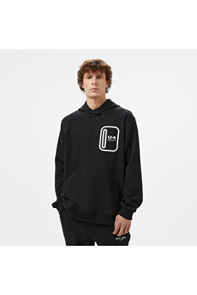 United 4 UNITED4 Sport Erkek Siyah Antrenman Sweatshirt