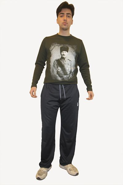 rood Φούτερ Unisex με 2 κλωστές Loose Cut