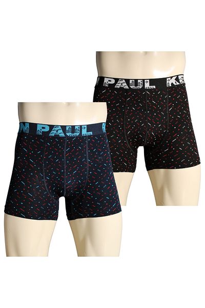 Kennpaul 2-Pack Men's Patterned Cotton Luxury Boxers Durable