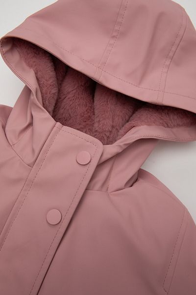 DeFacto Baby Girl Soft Furry Hooded Coat Inside - C3500A524Au