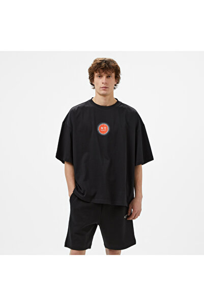 United 4 UNITED4 Sport Erkek Siyah T-Shirt