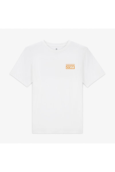 Converse Classic Erkek Grafik Baskılı Beyaz T-Shirt