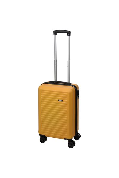 Excellent Houseware Travel suitcase on wheels set of 3 pieces 50/60/70cm yellow