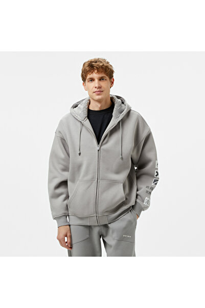 United 4 UNITED4 Erkek Gri Eşofman Üstü
