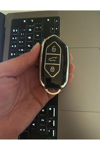 emii auto spare parts Togg T10X Compatible Key Case Black Silver Luxury Model