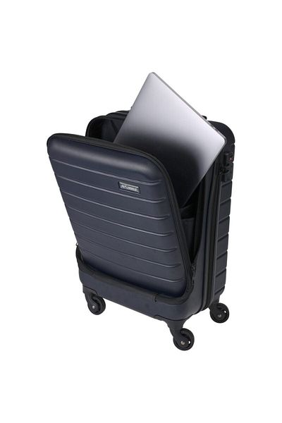 Excellent Houseware Bagaj de mână pentru avioane pe roți 50 cm bleumarin