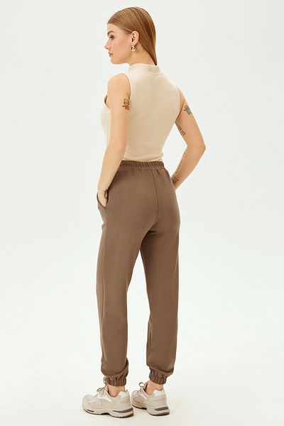 Allyco Πλεκτό παντελόνι Jogger Άνετο Πλεκτό Παντελόνι με Λάστιχο Μέσης και Πόδι