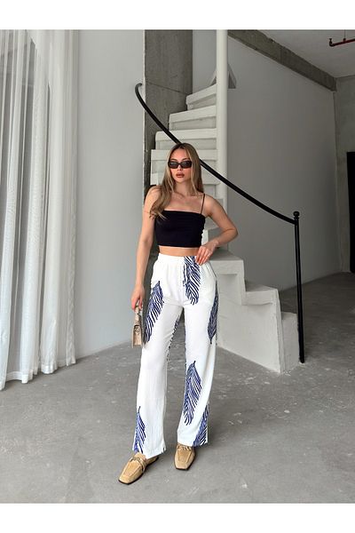 AFROGİYİM Women's Relaxed Cut Trousers