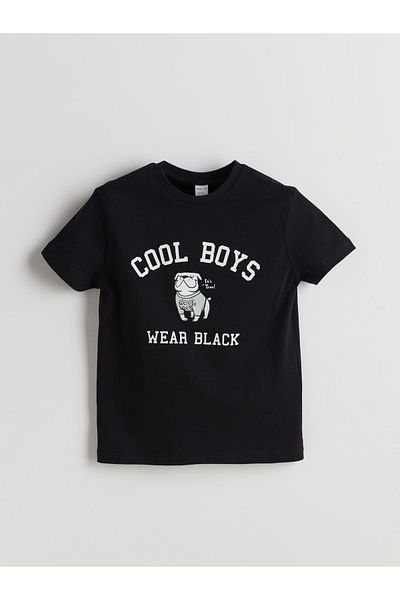 LC Waikiki Tricou pentru băiat cu imprimeu cu decolteu