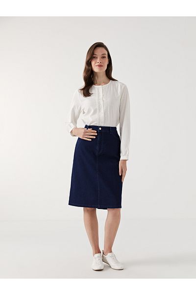 LC Waikiki Crew Neck Lace Detailed Women's Blouse