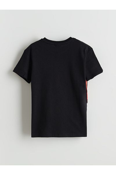 LC Waikiki Tricou pentru băiat cu imprimeu tigru cu gât