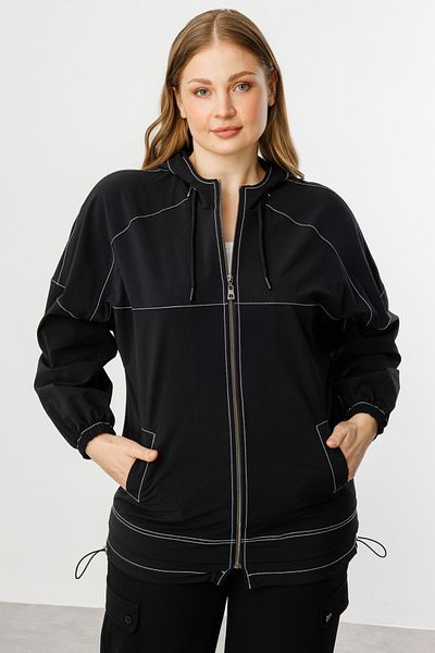 Mi Pret a Porter Mi Hooded Zippered Coat