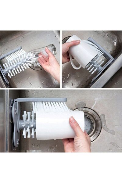 MTA HİGH-TECH Vacuum Cup Washing Cleaning Brush Cup Washing Brush with Suction Cup