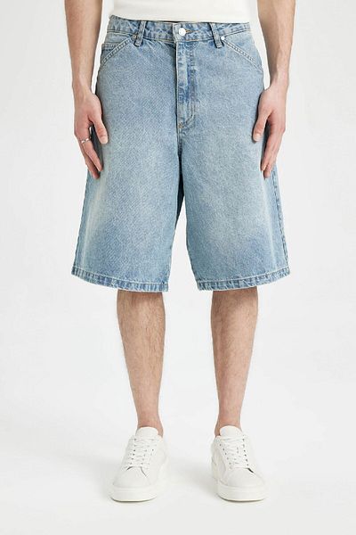 DeFacto Φαρδύ βερμούδα Jean Shorts - C2048ax24sm