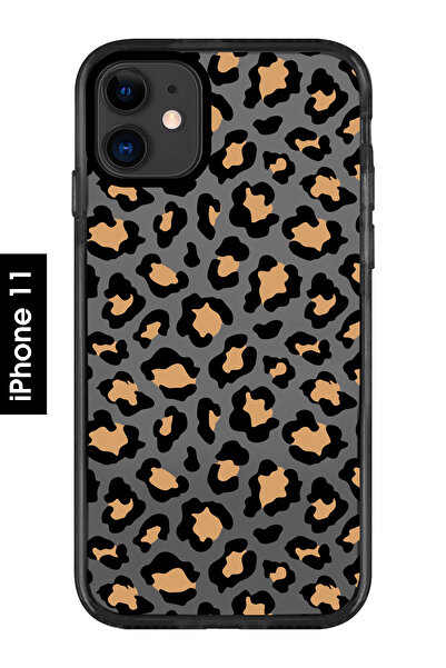 shoptocase iPhone 11 Uyumlu Leopar Desenli Impacts Telefon Kılıfı