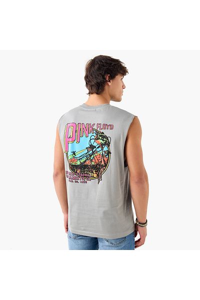 SP Characters Pink Floyd Print Sleeveless T-shirt