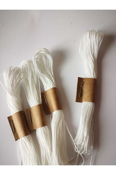 PASAMİA Parachute Rope White Color (10 Meters)