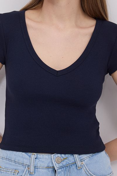 Addax V-Neck Crop T-Shirt P13870