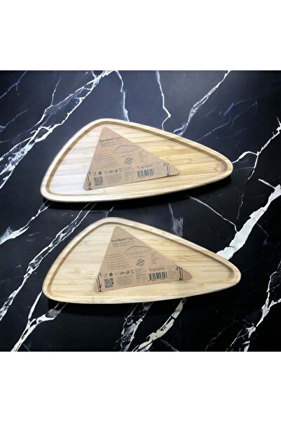 Bambum Viego 2 Li Üçgen Sunum Tabağı 25 cm