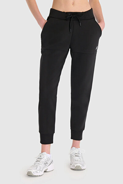 New Balance Lifestyle WNP1517-BK Μαύρο γυναικείο αθλητικό παντελόνι