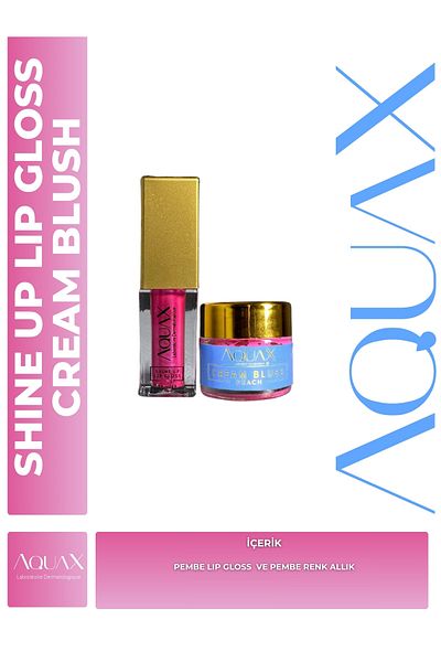 AquaX Set of 2 Pink Gloss and Pink Blush