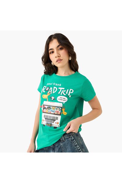 SP Characters Graphic Print Crew Neck T-shirt