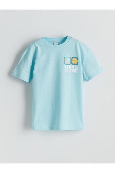 LC Waikiki Tricou pentru băiat cu imprimeu cu decolteu