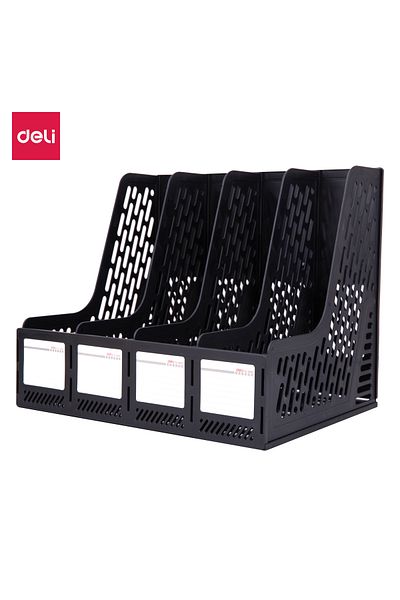 Deli E9846 4 Compartment Magazine Holder