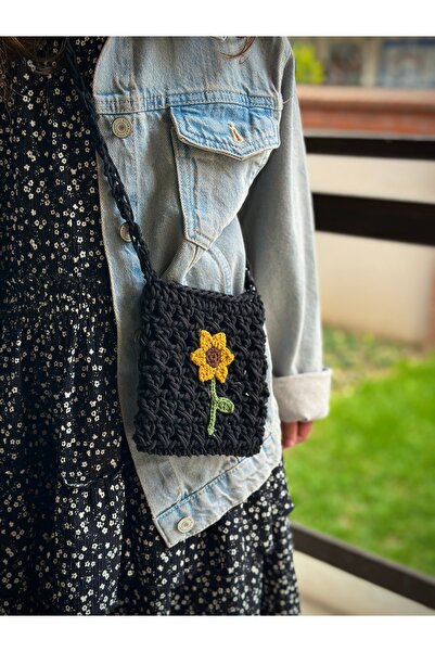 yucin Παιδική τσάντα, καλοκαιρινή ψάθινη τσάντα ηλίανθου