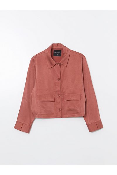 LC Waikiki Shirt Collar Oversize Women's Jacket