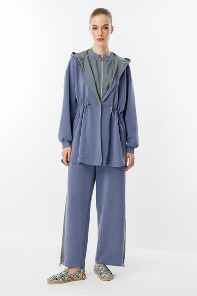 Ghisa Hooded Suit Indigo