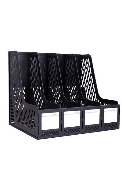 Deli E9846 4 Compartment Magazine Holder