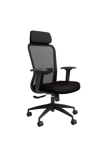 Godrej Interio Modern Thrill High-Back Ergonomic Office Chair with Mesh Back - Black