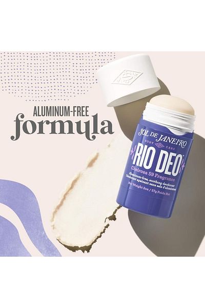 Sol De Janeiro Rio Deo Aluminum-Free Deodorant - Cheirosa 59 Fragrance, 24-Hour Odor Protection 57g