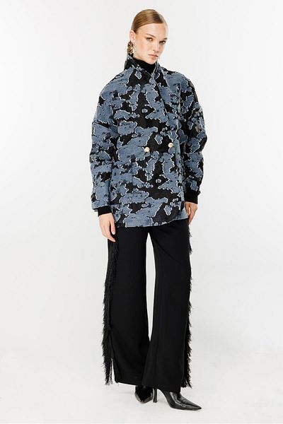 Ghisa Mono Collar Cap Navy Blue