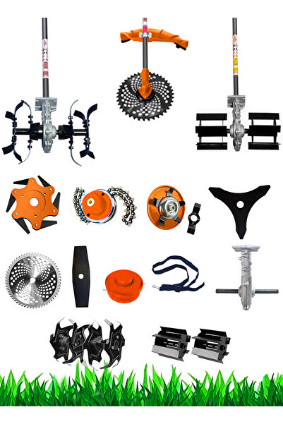 Eisenn Germany 11 In 1 Strong 4x4 Bakır Şanzıman 20 Hp Yan Tipi Benzinli Ot Çalı Çim Biçme Akrobat Çapa