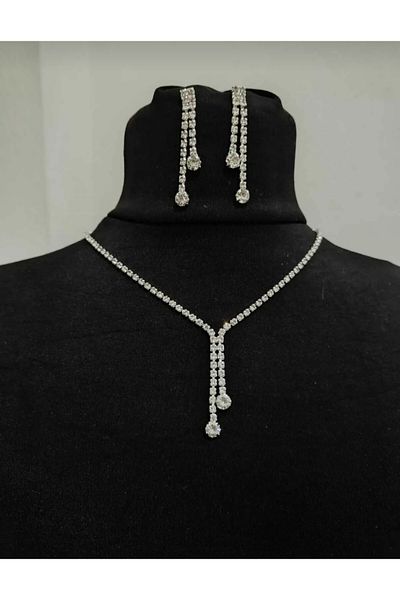 Mihra Aksesuar Necklace Earring Set