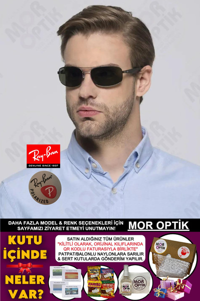 Ray-Ban MOR OPTİK RB3527 029/9A (61 SİZE) KLASİK ERKEK