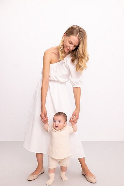 DeFacto Short Sleeve Ruffle Blouse and Shorts 2 Piece Set for Baby Girl - C5085a524sm