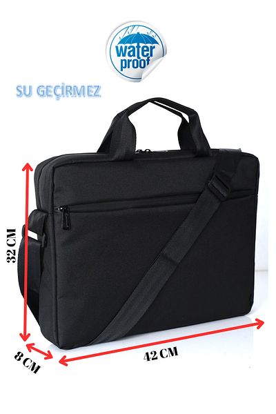 LRS STORE 17'' Large Computer - Briefcase Waterproof Quality Fabric Hand Shoulder Notebook Bag