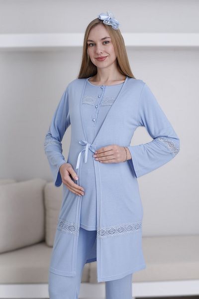 Pelin Set de 3 piese pentru maternitate pentru femei cu detaliu din dantela