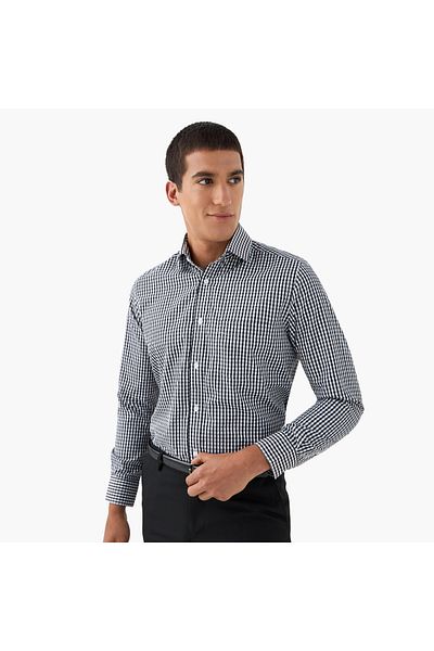 FAV Regular Fit Checked Shirt with Long Sleeves