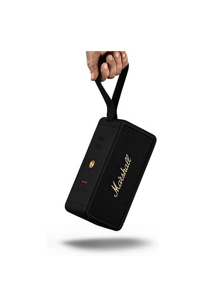 Marshall Marshall Middleton BT Speaker, 360° True Stereophonic Sound, 20+ Hours Playtime – Black/Bronze