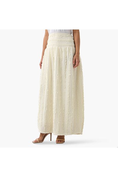2Xtremz 2Xtremz Textured Maxi Skirt with Elasticated Waistband