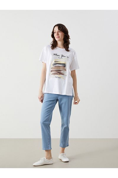 LC Waikiki Pantaloni Jean de damă Straight Fit