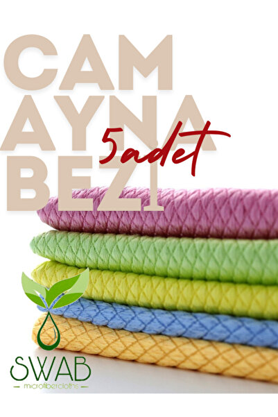 SWAB 5Lİ BAKLAVA MİKROFİBER CAM BEZİ 40*40