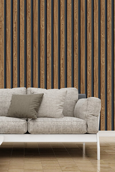 Home Ahşap Lambri Desenli Kendinden Yapışkanlı Duvar Kağıdı / YDK-3