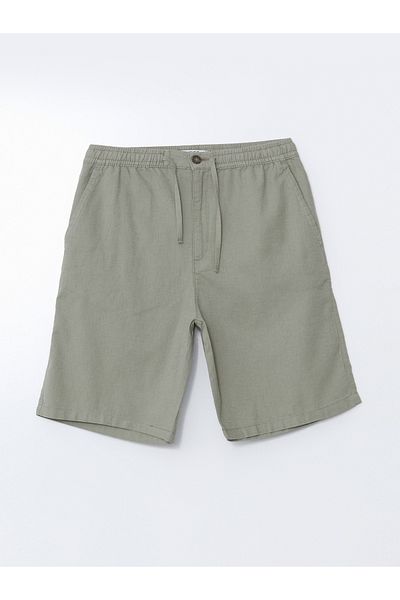 LC Waikiki Bequeme Herren-Shorts aus Leinen-Mischgewebe