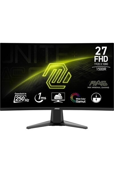 MSI Monitor Gaming MSI MAG 27C6X, VA, 27 inch, Full HD, Displayport, HDMI, Cu...